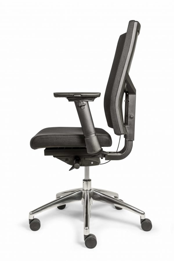 Ergonomische bureaustoel (BM35 Edition Comfort uitvoering) zij aanzicht