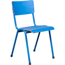 blauw gekleurde schoolstoel RAL 5010