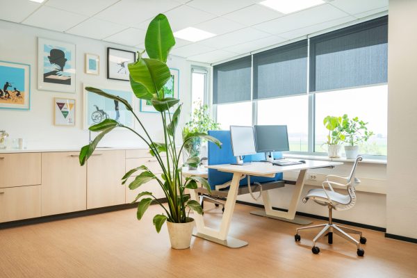 Duurzaam en milieuvriendelijk materiaalgebruik bij het Vepa ParQ bureau.
